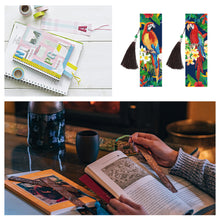 Load image into Gallery viewer, 2x Butterfly Diamond Painting Bookmark DIY Special Shaped Tassel