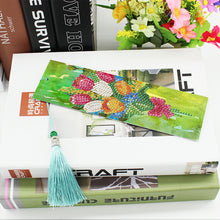 Load image into Gallery viewer, 2x Flower Diamond Painting Bookmark DIY Special Shaped Drill Tassel