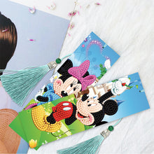 Load image into Gallery viewer, 2x Mouse Diamond Painting Bookmark DIY Special Shaped Drill Tassel