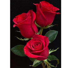 Load image into Gallery viewer, Diamond Painting - Full Round - Red rose (30*40CM)