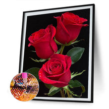 Load image into Gallery viewer, Diamond Painting - Full Round - Red rose (30*40CM)