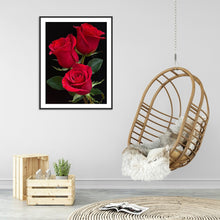Load image into Gallery viewer, Diamond Painting - Full Round - Red rose (30*40CM)