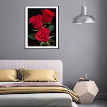 Load image into Gallery viewer, Diamond Painting - Full Round - Red rose (30*40CM)