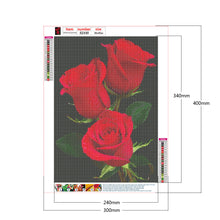 Load image into Gallery viewer, Diamond Painting - Full Round - Red rose (30*40CM)