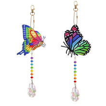 Load image into Gallery viewer, DIY Special Shaped Crystal Butterfly Diamond Painting Kit Pendant