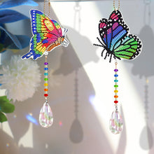 Load image into Gallery viewer, DIY Special Shaped Crystal Butterfly Diamond Painting Kit Pendant