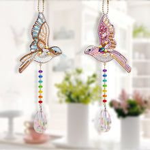 Load image into Gallery viewer, DIY Special Shape Crystal Hummingbird Diamond Painting Kit Pendant