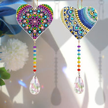 Load image into Gallery viewer, DIY Special Shape Crystal Heart Diamond Painting Kit Pendant Craft