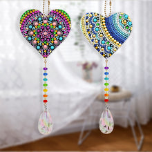Load image into Gallery viewer, DIY Special Shape Crystal Heart Diamond Painting Kit Pendant Craft