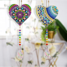 Load image into Gallery viewer, DIY Special Shape Crystal Heart Diamond Painting Kit Pendant Craft