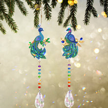Load image into Gallery viewer, DIY Special Shaped Crystal Peafowl Diamond Painting Kit Pendant