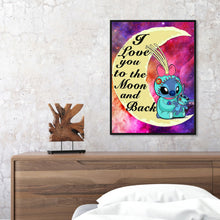 Load image into Gallery viewer, Diamond Painting - Full Round - Stitch on the moon (30*40CM)