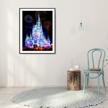 Load image into Gallery viewer, Diamond Painting - Full Round - Castle and fireworks (40*50CM)