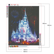 Load image into Gallery viewer, Diamond Painting - Full Round - Castle and fireworks (40*50CM)