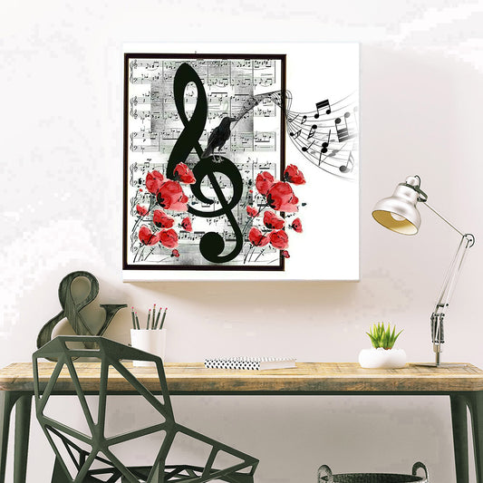 Diamond Painting - Full Round - Sheet music notes (35*35CM)