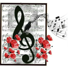 Load image into Gallery viewer, Diamond Painting - Full Round - Sheet music notes (35*35CM)