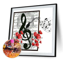 Load image into Gallery viewer, Diamond Painting - Full Round - Sheet music notes (35*35CM)