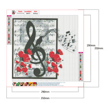 Load image into Gallery viewer, Diamond Painting - Full Round - Sheet music notes (35*35CM)