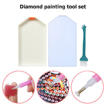 Load image into Gallery viewer, DIY Diamond Painting Point Drill Tray Storage with Cover Embroidery Tools
