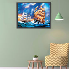 Load image into Gallery viewer, Diamond Painting - Full Round - Sailing ship at sea (40*30CM)