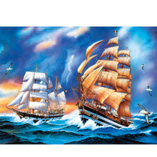 Load image into Gallery viewer, Diamond Painting - Full Round - Sailing ship at sea (40*30CM)