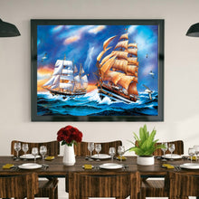 Load image into Gallery viewer, Diamond Painting - Full Round - Sailing ship at sea (40*30CM)