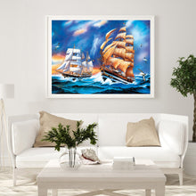 Load image into Gallery viewer, Diamond Painting - Full Round - Sailing ship at sea (40*30CM)