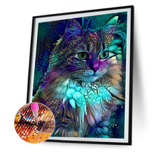 Load image into Gallery viewer, Diamond Painting - Full Round - Blue cat (30*40CM)