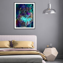 Load image into Gallery viewer, Diamond Painting - Full Round - Blue cat (30*40CM)