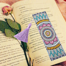 Load image into Gallery viewer, DIY Mandala Diamond Painting Bookmark Special Shaped Tassel Craft