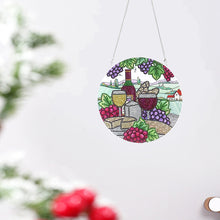 Load image into Gallery viewer, 5D DIY Special Shaped Diamond Painting Pendant Rhinestone Round Charm