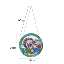 Load image into Gallery viewer, 5D DIY Special Shaped Diamond Painting Pendant Rhinestone Round Charm