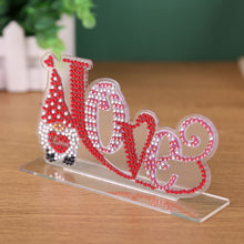 Load image into Gallery viewer, DIY Crystal Diamond Painting Valentines Day Desk Ornaments Kit