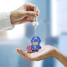 Load image into Gallery viewer, 5pcs Mosaic Diamond Painting Keychain 5D DIY Rhinestone Keyring Kit