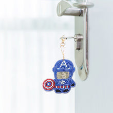 Load image into Gallery viewer, 5pcs Mosaic Diamond Painting Keychain 5D DIY Rhinestone Keyring Kit