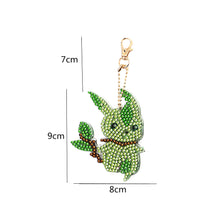 Load image into Gallery viewer, 5pcs Mosaic Diamond Painting Keychain 5D DIY Rhinestone Keyring Kit