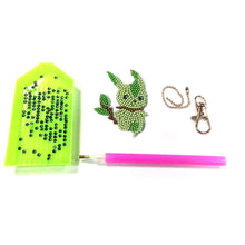 Load image into Gallery viewer, 5pcs Mosaic Diamond Painting Keychain 5D DIY Rhinestone Keyring Kit