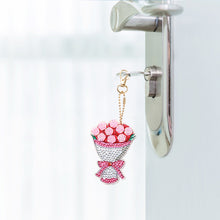 Load image into Gallery viewer, 5pcs Mosaic Diamond Painting Keychain 5D DIY Rhinestone Keyring Kit