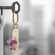 Load image into Gallery viewer, 4pcs Mosaic Diamond Painting Keychain 5D DIY Rhinestone Keyring Kit