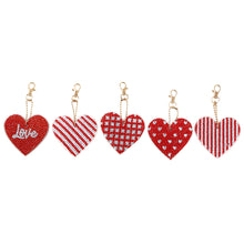 Load image into Gallery viewer, 5pcs Mosaic Diamond Painting Keychain 5D DIY Rhinestone Keyring Kit