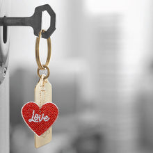 Load image into Gallery viewer, 5pcs Mosaic Diamond Painting Keychain 5D DIY Rhinestone Keyring Kit