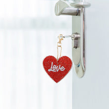 Load image into Gallery viewer, 5pcs Mosaic Diamond Painting Keychain 5D DIY Rhinestone Keyring Kit