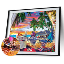Load image into Gallery viewer, Diamond Painting - Full Round - Seaside holiday scenery (40*30CM)