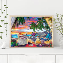 Load image into Gallery viewer, Diamond Painting - Full Round - Seaside holiday scenery (40*30CM)