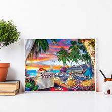 Load image into Gallery viewer, Diamond Painting - Full Round - Seaside holiday scenery (40*30CM)