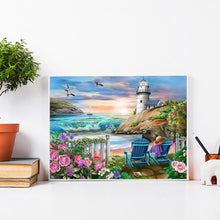Load image into Gallery viewer, Diamond Painting - Full Round - Seaside holiday scenery (40*30CM)