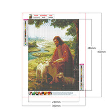 Load image into Gallery viewer, Diamond Painting - Full Round - Jesus and the Alpaca (30*40CM)
