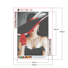 Load image into Gallery viewer, Diamond Painting - Full Round - Elegant lady (30*40CM)