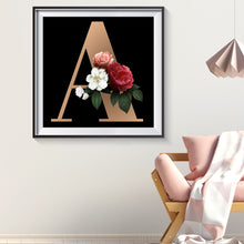 Load image into Gallery viewer, Diamond Painting - Full Round - English letter A (30*30CM)