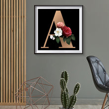 Load image into Gallery viewer, Diamond Painting - Full Round - English letter A (30*30CM)